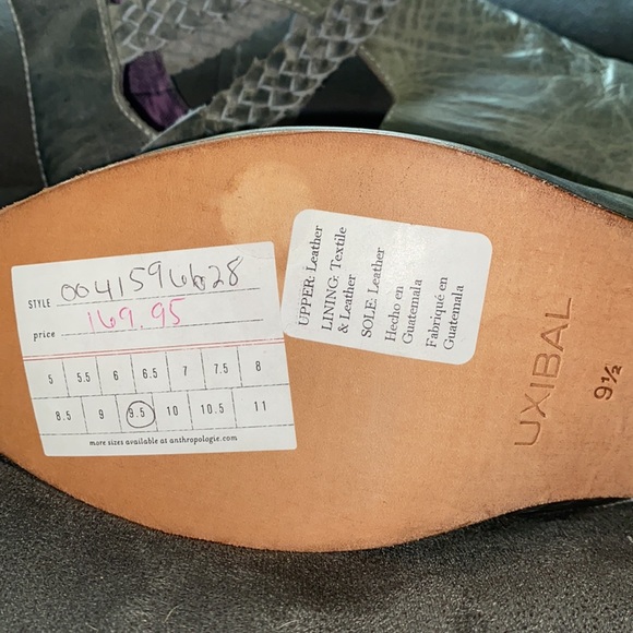 UXIBAL Anthro Green Trenza Cutout Booties - Picture 8 of 11